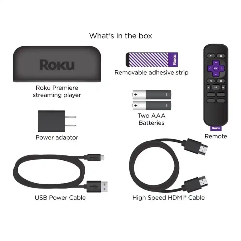 Roku Premiere 4k Adaptador Streaming Tv Box Original
