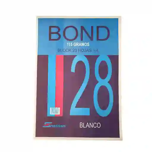 Block Nessan Bond 28 1/4 Blanco X20 Hj