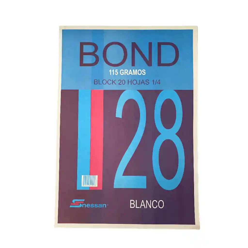 Block Nessan Bond 28 1/4 Blanco X20 Hj
