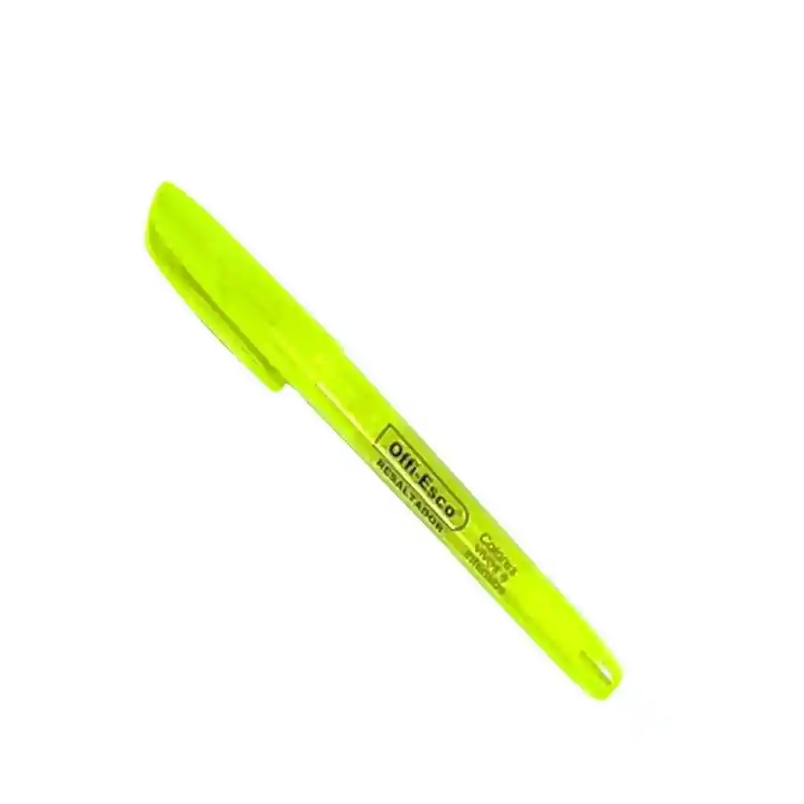 Resaltador Mediano Offi Esco Amarillo Neon Oe-532
