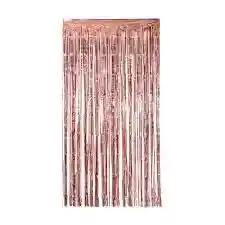 Cortina Cumpleaños 2mt X 1mt Oro Rosa