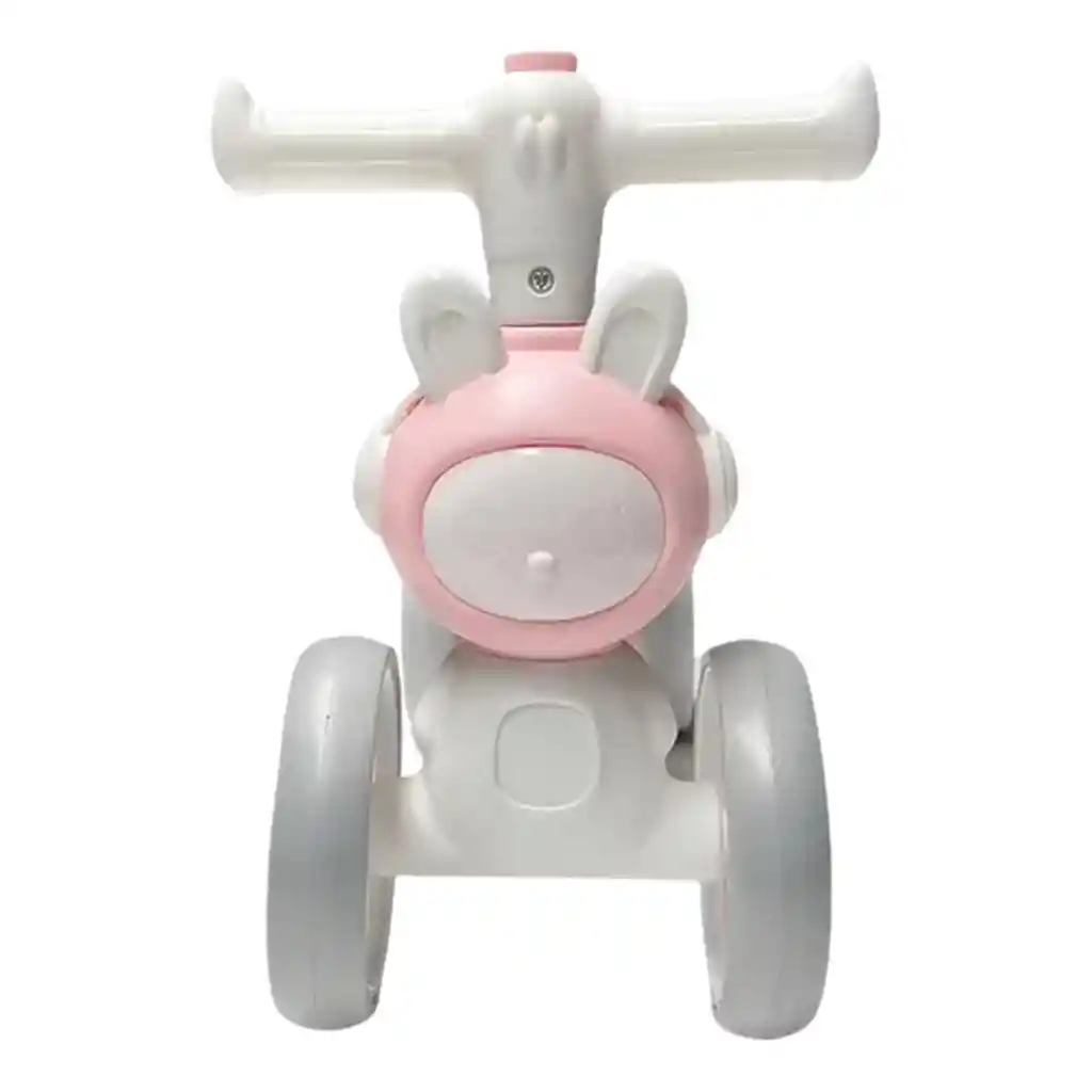Triciclo De Impulso Sin Pedales Para Niños 4 Ruedas Musical Y Luces Rosado