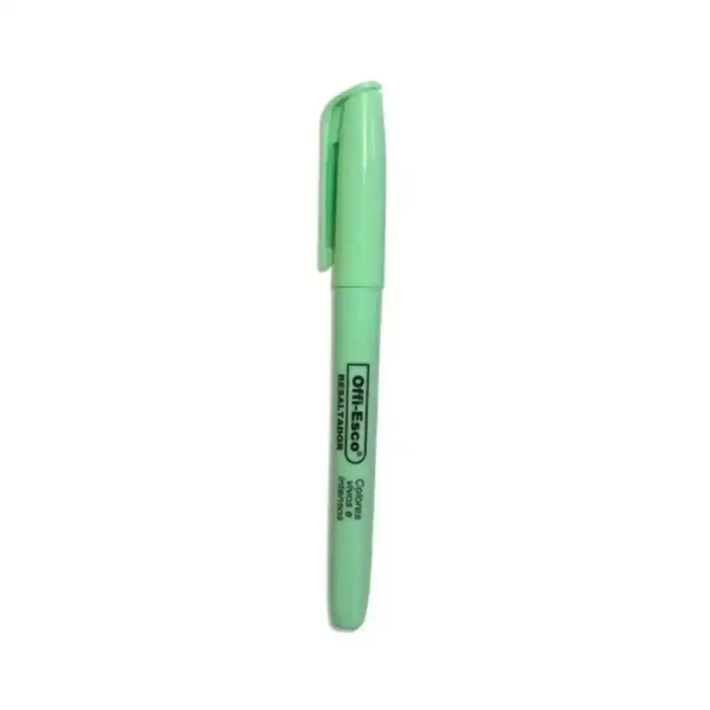 Resaltador Mediano Offi Esco Verde Pastel Oe-532p