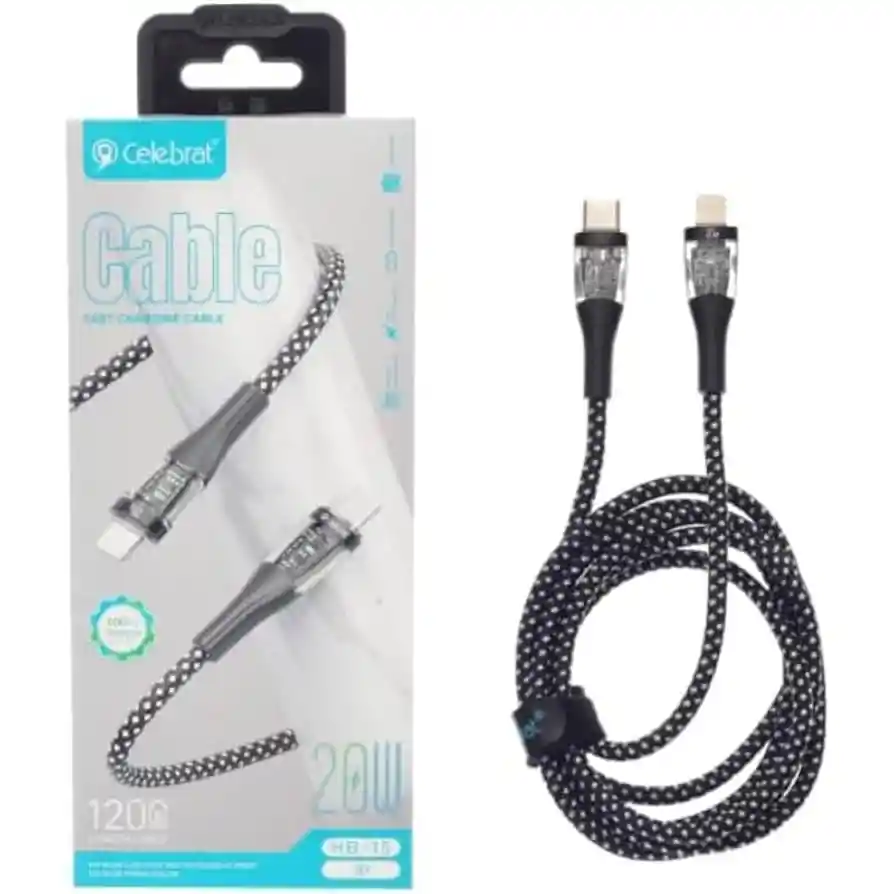 Cable Para Celular Iphone Conexión Tipio C A Lightning 1.2m Celebrat