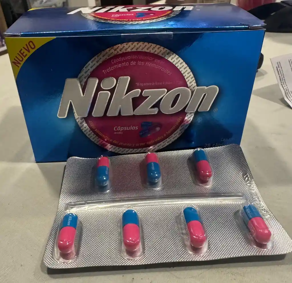 Nikzon Blister X 7 Capsulas Tratamiento Para Las Hemorroides