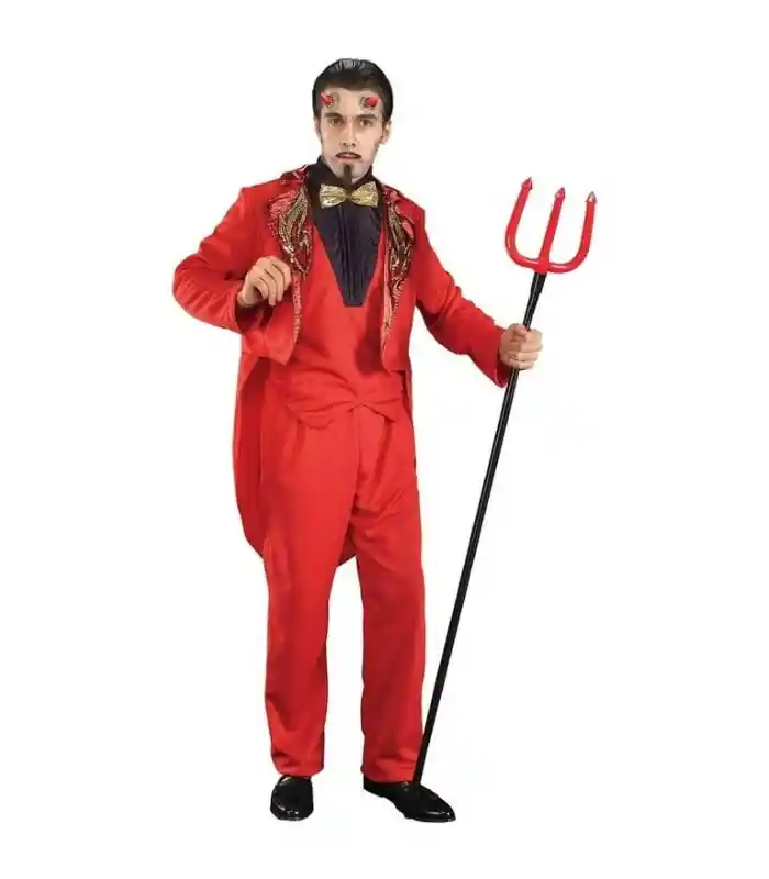 Tridente De Diablo Rojo Plástico Accesorio Disfraz Halloween