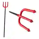 Tridente De Diablo Rojo Plástico Accesorio Disfraz Halloween