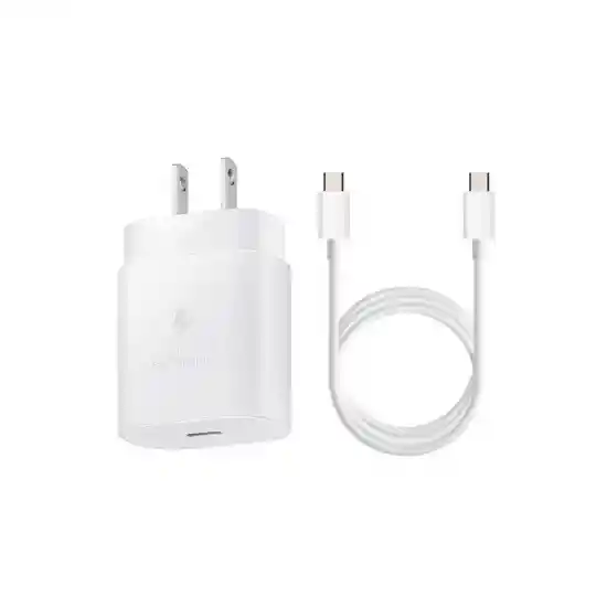 Cargador 25w Original Samsung Blanco