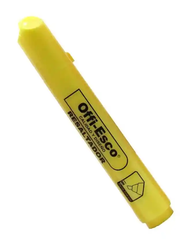 Resaltador Grueso Offi Esco Amarillo Pastel Oe-540p