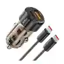 Cargador Para Auto Toocki 60w Qc3.0 Pd Tipo C