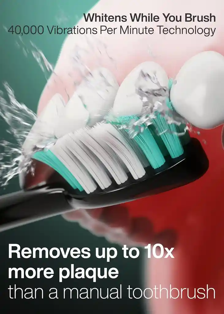 Cepillo Dientes Inalambrico Recargable Blanqueador Ultrasonico