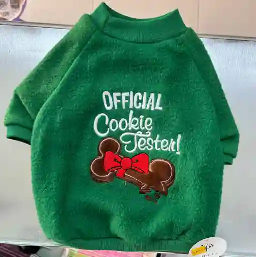Buzo Para Perro Navidad Color Verde Talla M