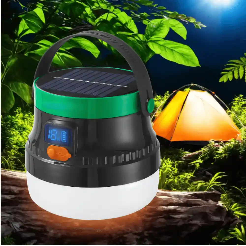 Lámpara Solar Exterior Led Bombillo 50w Portátil Recargable