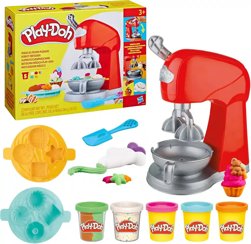Juguete Batidora Play-doh Con Accesorios De Repostería Niños