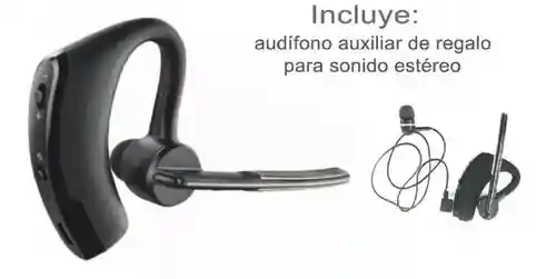 Audífonos Manos Libres Bluetooth Estilo V8 Auricular Negro