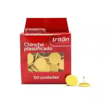 Chinche Plastificado Amarillo Triton X 50