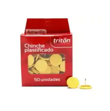 Chinche Plastificado Amarillo Triton X 50