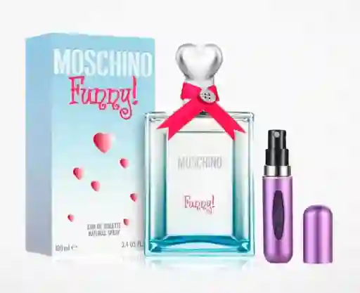 Funny Moschino 1.1 + Perfumero | Fragancia Para Dama Ambarada Cítrica Fresca
