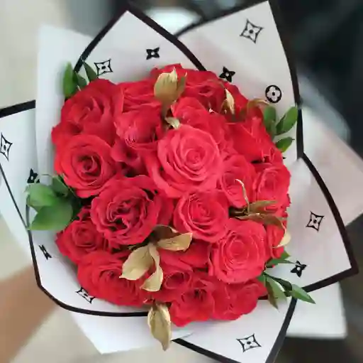 Bouquet 24 Rosas Rojas