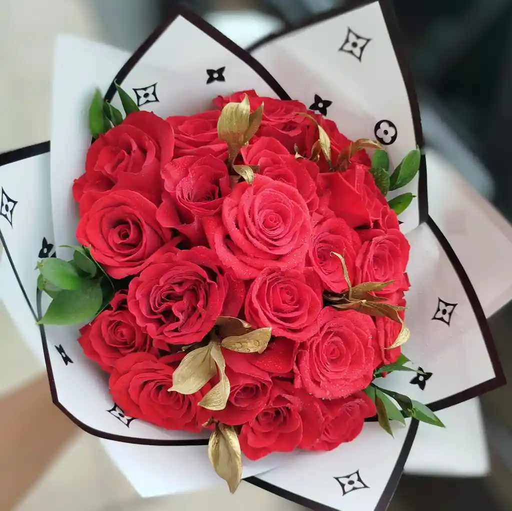 Bouquet 24 Rosas Rojas