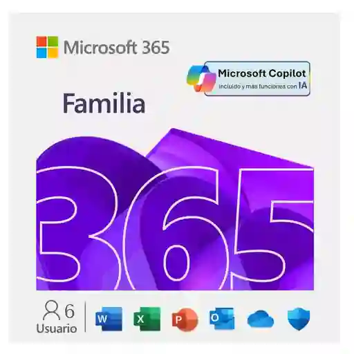 Microsoft Office 365 Familia 6 Usuarios 15 Meses