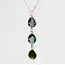 Collar Y Aretes Abstractos Reina Esmeralda Color Verde - | D1 21-0093237