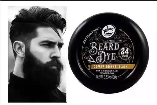Cera Moldeadora Beard Dye Black – Cubre Canas Y Define La Barba X 100g