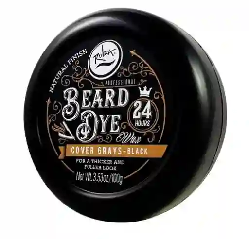 Cera Moldeadora Beard Dye Black – Cubre Canas Y Define La Barba X 100g