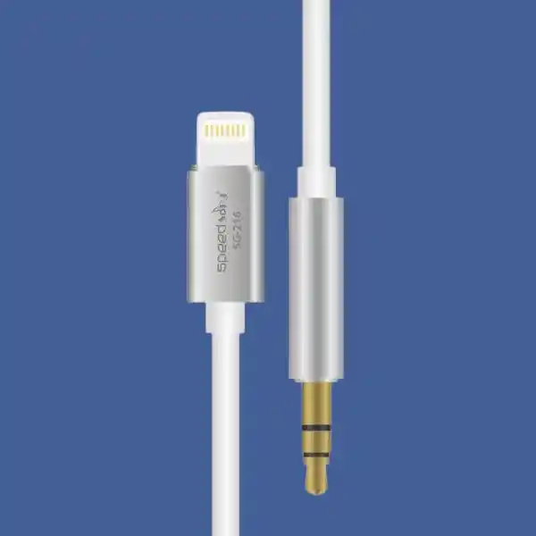 Cable Auxiliar De Audio Speed Song Sg-216 Iphone Lightning /jack 3.5mm, 1.5 Metros