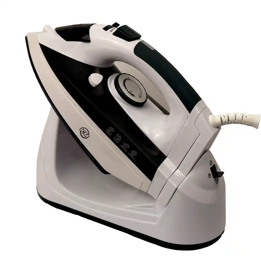 Plancha Inalambrica Icm-p05 Ceramica Color Blanco 1500w