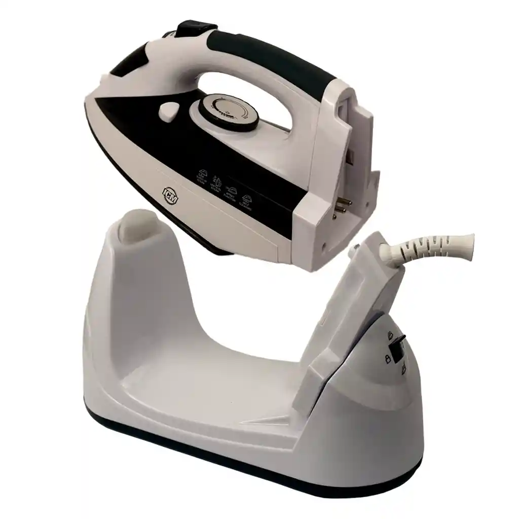 Plancha Inalambrica Icm-p05 Ceramica Color Blanco 1500w