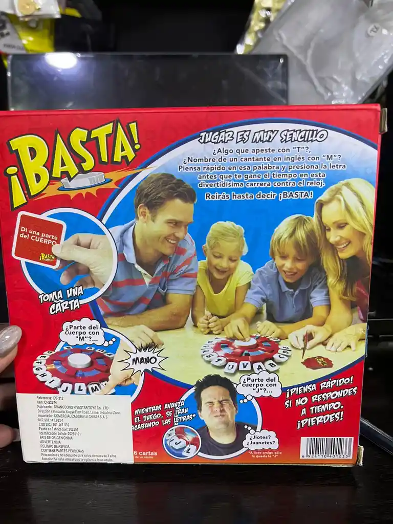 Juego Basta Interactivo Palabra Agilidad Mental Mini Viajero