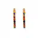 Aretes Abstractos Arcoiris Multicolor - A2 21-0093410