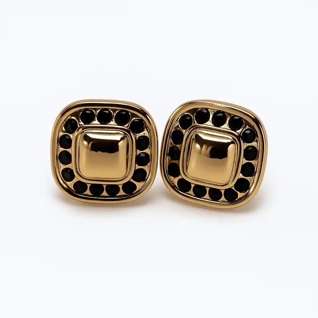 Aretes Brillo Salvaje Leopard Color Dorado - Are | A2 21-0076390