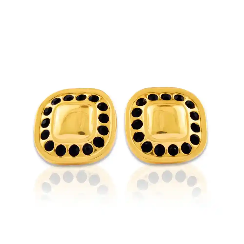 Aretes Brillo Salvaje Leopard Color Dorado - Are | A2 21-0076390