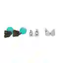 Aretes Fantasy Doce Brillos Set Love Garden Multicolor X12 - B1 21-0070730