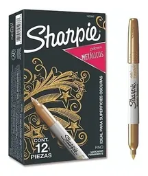 Marcador Sharpie Color Dorado