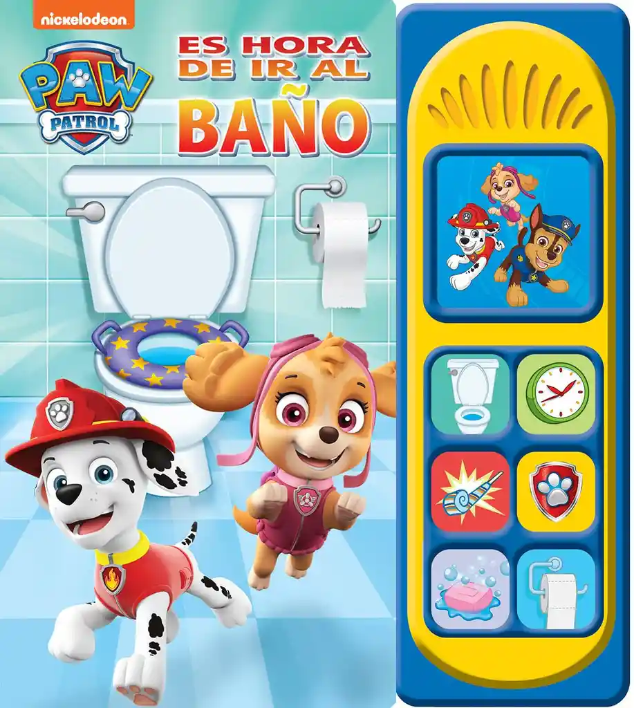 Libro Interactivo Paw Patrol Hábitos En El Baño Para Niños
