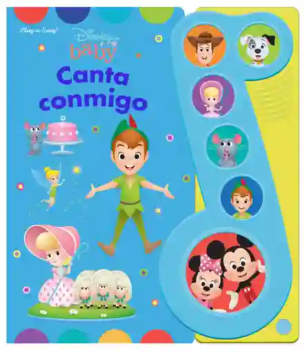 Libro Musical Disney Baby Canta Conmigo Para Niños