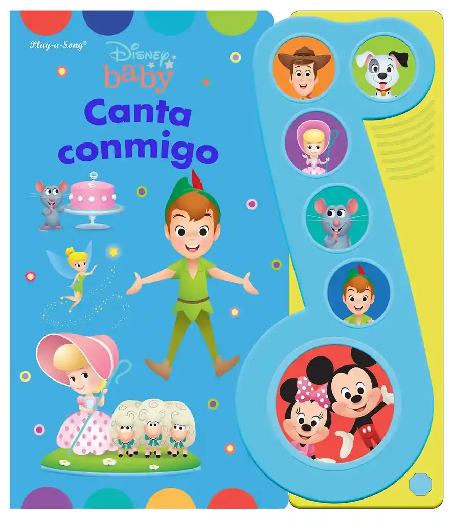 Libro Musical Disney Baby Canta Conmigo Para Niños
