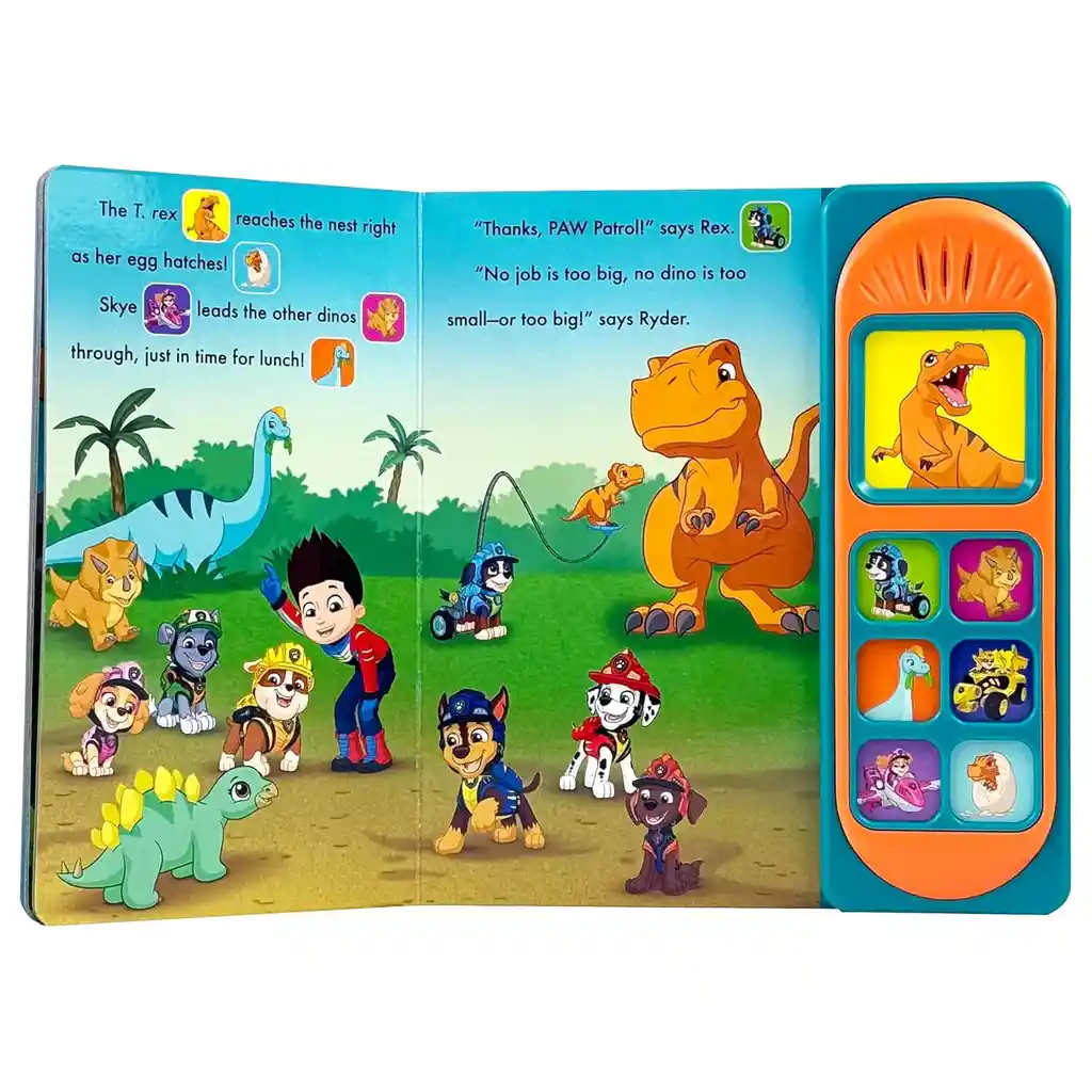 Libro Interactivo Paw Patrol Dino Rescate Con Sonidos Niños