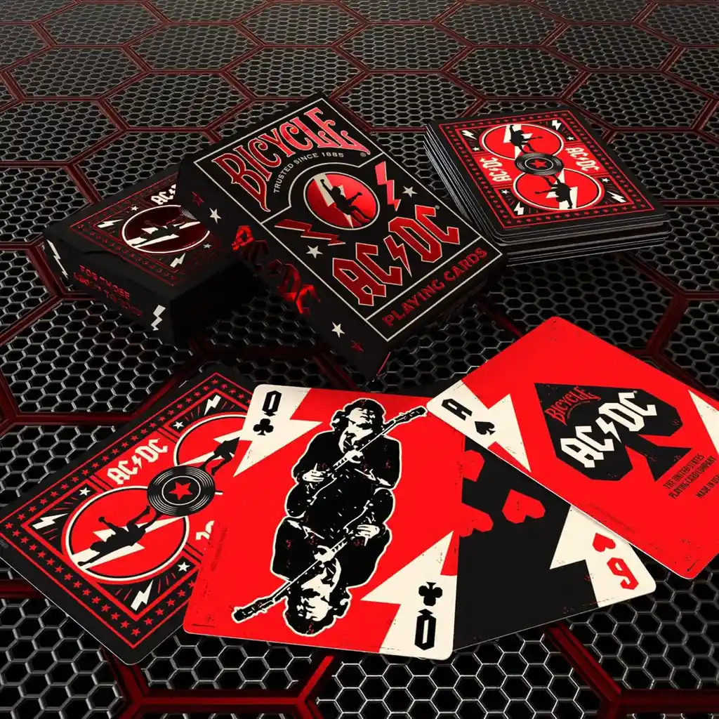 Juego De Póker Coleccionable Edición Ac/dc Para Adultos
