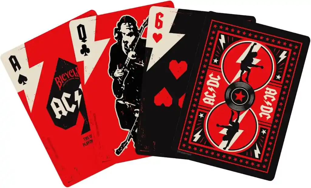 Juego De Póker Coleccionable Edición Ac/dc Para Adultos