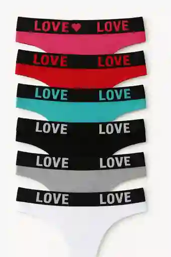 Dos Pantys Hilo En Seda Algodon Talla M