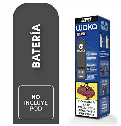 Dispositivo Bateria Vaporizador Vape Waka Creator Recargable