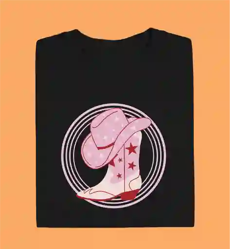 Camiseta Cowgirl Negra