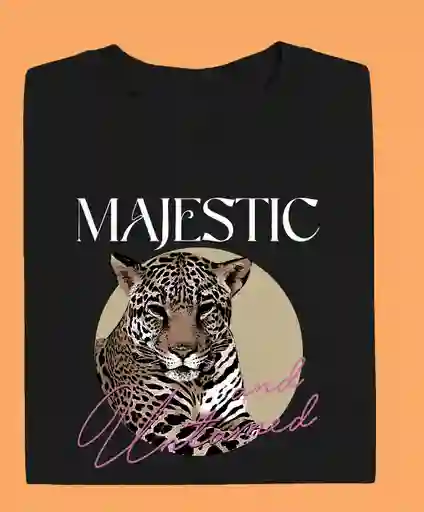 Camiseta Majestic Negra