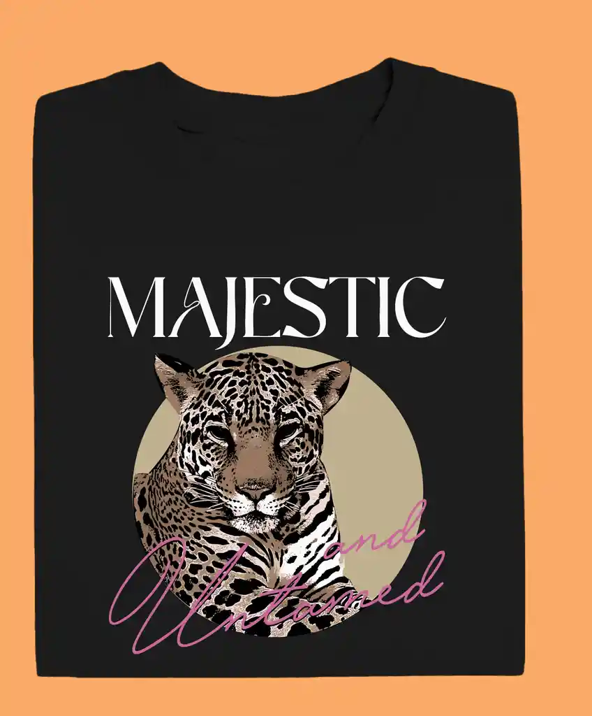 Camiseta Majestic Negra