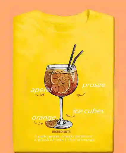 Camiseta Aperol Amarilla