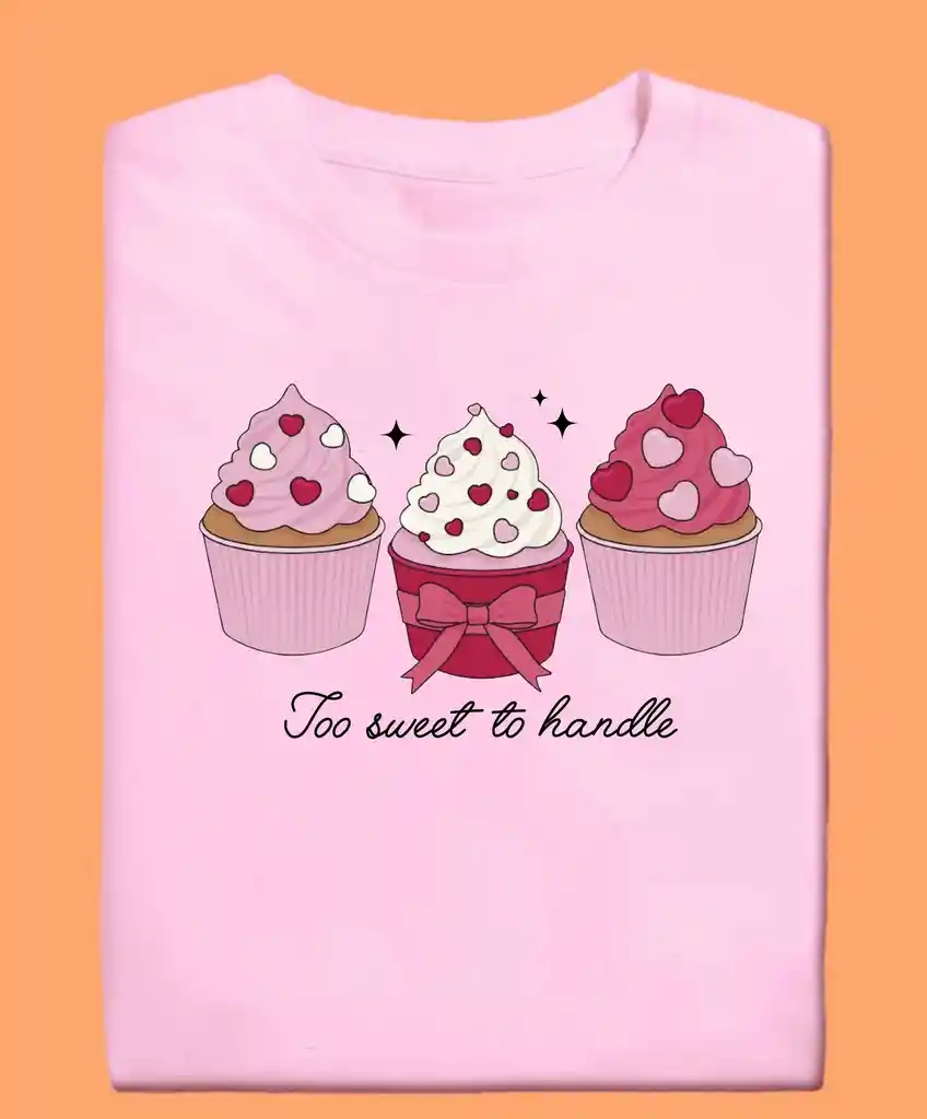 Camiseta Cupcake Palo De Rosa